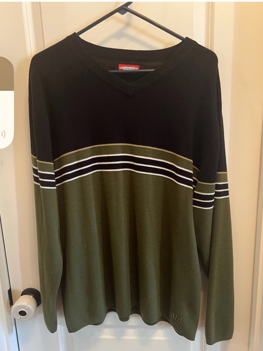 Y2K men’s XL chest stripe Union Bay sweater